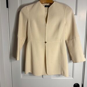 Chado Ivory Double-Faced Crepe Jacket